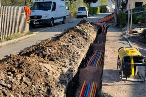 Glasfaserverlegung in Grünhain-Beierfeld